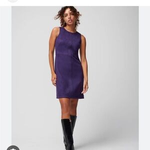 Elegant Purple Sleeveless Mini Dress